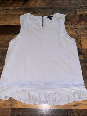 J. Crew Pale Lilac Sleeveless Tank with Ruffle Hem